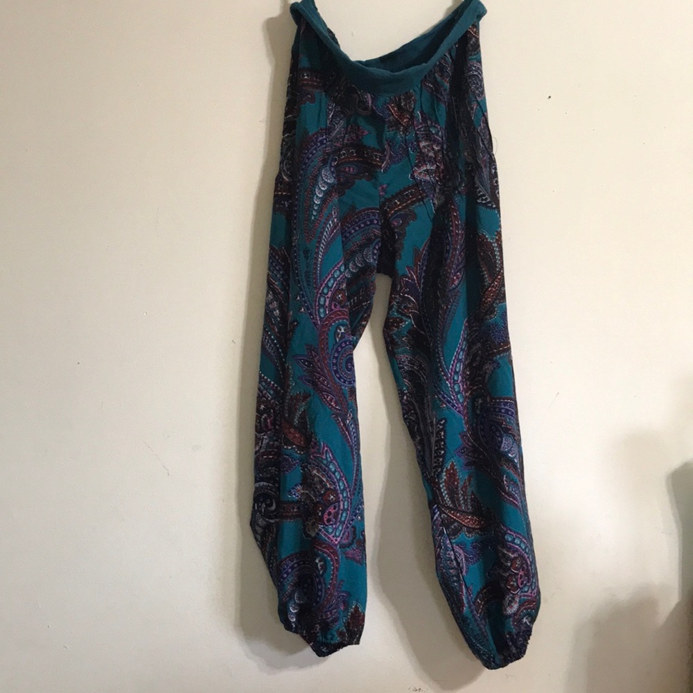 Paisley flowy pants